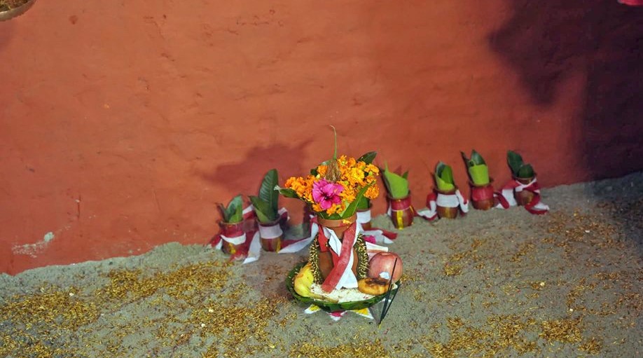 हनुमानढोकास्थित दशैं घरमा घटस्थापना, नवरात्र सुरु